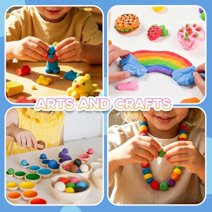 MuseLuxe 200 Colors Air Dry Clay Kit with Sculpting Tools - color: 200 Colors
