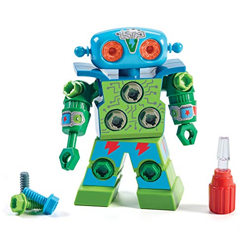 Educational Insights Design & Drill Robot - Construction Toys & Tools for Kids, Robot Toy Building Sets, Kids' Tool Set with Working Screwdriver, Take Apart STEM Set, Gifts for Boys & Girls Ages 3+ - color: Multi