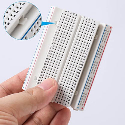 breadboard Set Prototype Board - 6 PCS 400 Pin Solderless Board Kit for Raspberry pi and Arduino Project