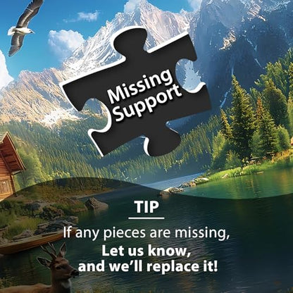 4-Pack 100 Piece Puzzles for Adults Seniors, Four Seasons Mountain Scenes - color: Four Seasons Scenery