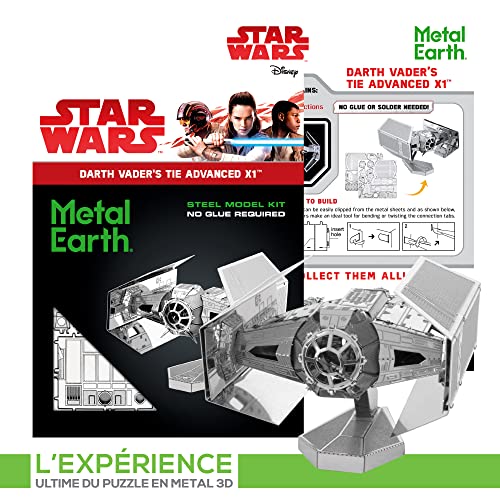 Fascinations Metal Earth Star Wars OT Darth Vader's Tie Fighter 3D Metal Model Kit