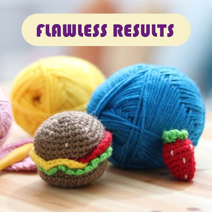 Crochet Kit for Beginners Adults and Kids - Beginner Crochet Kit for Adults with Step-by-Step Video Tutorials, Amigurumi and Crocheting Kit, Crochet Starter Kit with Crochet Yarn and Crochet Backpack - color: Black, style: Crochet Kit + Bag