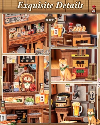 Japan Book Nook, DIY Miniature House Kit, Japanese Izakaya Booknook - color: Japanese Izakaya
