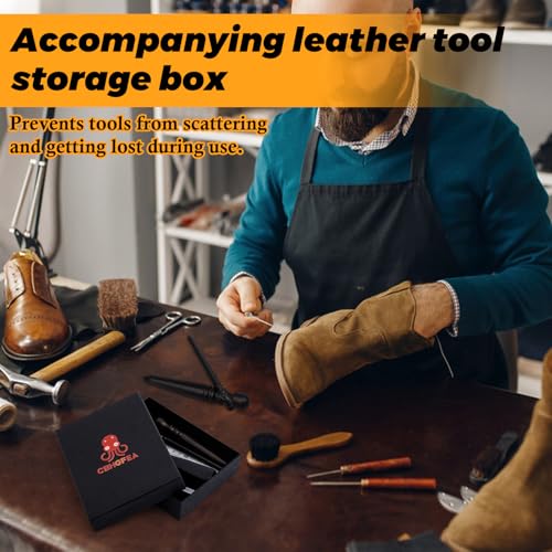 Leather Working Tools, Cutting Knife Edge Burnisher Stitching Punch