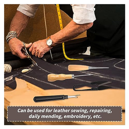 BAGERLA Upholstery Repair Sewing Kit Heavy Duty Sewing Kit with Awl Tools, Seam Ripper, Hand Stitching Needles, Upholstery Thread, Leather Craft Tool for Shoes Sofa Tent Carpet Craft DIY