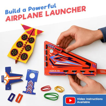 Doctor Jupiter Paper Airplane Launcher Kit for Kids Ages 6+, Birthday Gifts - style: Paper Airplanes Kit: 6+