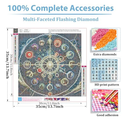 Fantasy Diamond Art Kits for Adults, Diamond Painting Kits 14x14 Inch - color: Style 12