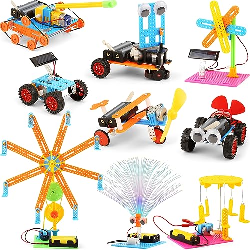 9 Set STEM Craft Kit for Boys, Science Projects Activities for Kids 8-10, Electronic Engineering Toys for Girls 6-8 8-12 Years