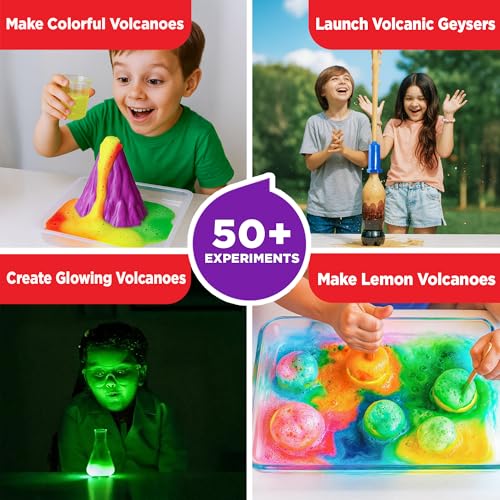 Doctor Jupiter Erupting Volcano Science Kit for Kids Ages 8+, STEM Toy - style: Volcano Science Kit: 8+
