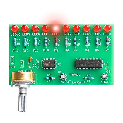 EI Electronic Line - Red Adjustable Speed Running Lights Soldering Electronic Kits for Teenagers to Practice DIY Soldering Projects led Soldering kit Electronics Component Fun kit