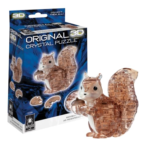 BePuzzled | Squirrel Original 3D Crystal Puzzle, Ages 12 and Up - color: Squirrel
