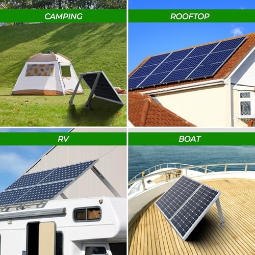 14-27IN Solar Panel Mounting Brackets, 2 Sets Adjust Solar Panel Racks - size: 14-27in adjustable-2 set