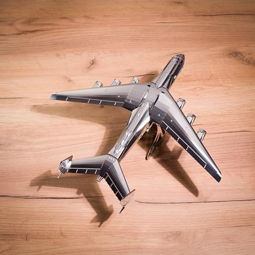 METAL-TIME ANTONOV Mriya AN-225 Official DIY Mechanical Model Kit - Cargo Aircraft 3D DIY Kit - Airplane Working Model - Ukrainian Dream