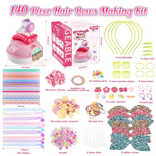 EFOSHM Bow Maker, DIY Hair Accessories for 5 6 7 Year Old Girls Gift