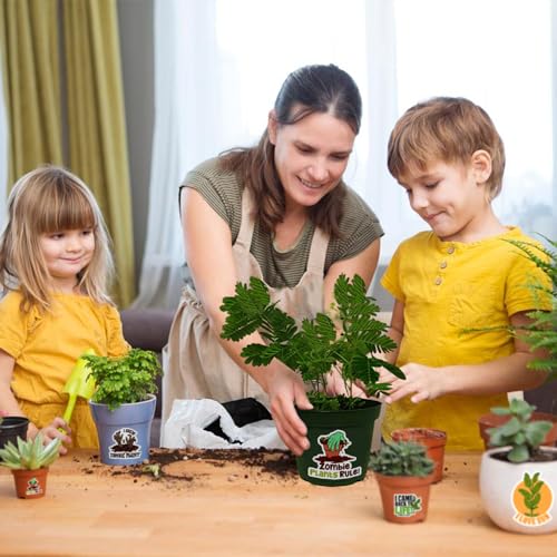 Zombie Plant Party Pack 10 Seed Packets + 10 Sticker Sheets | Grow the Surprising Plant that 'Plays Dead' on Touch | Great for Parties, Classrooms & Gifts
