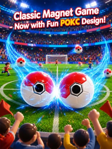 Red-White Soccer Magnetic Game – 20 Stones & Rope - color: Red White Balls