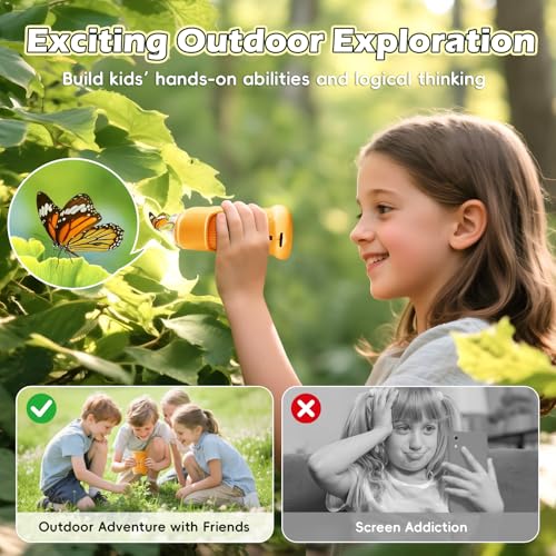 Alotwan Microscope for Kids 1000X Digital, Handheld Kids Microscope - color: Yellow