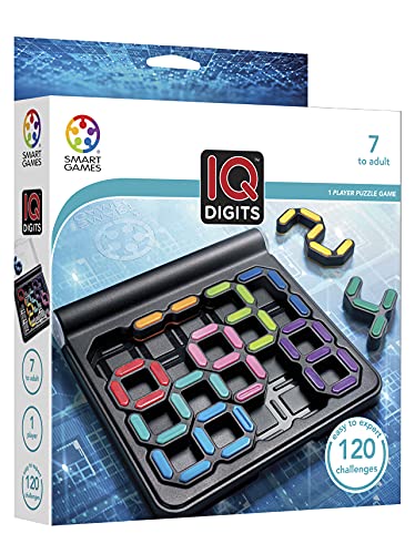 SmartGames IQ Digits - Number Math Travel Puzzle Brain Teaser, Ages 7+