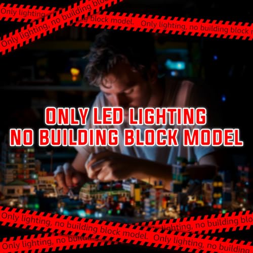 Nitemode LED Light Kit Compatible with Lego Nike Dunk Trickshot 43021, Upgraded Remote Control Multi-Light Effect Sequence Design Lighting Accessories(Light Only)