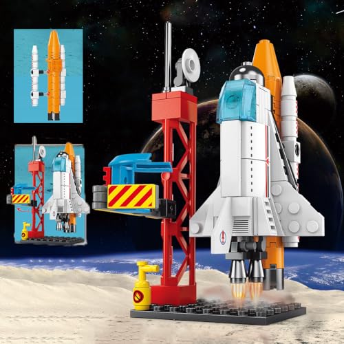 Vilbocr StellarX Spacecraft Building Blocks for Kids Ages 6-12 | 107-Piece STEM Toy Rocket Ship Set | Creative Construction Kit for Space Exploration, Birthday Gift & Classroom Activity - color: Spacecraft