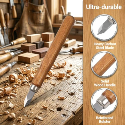 2 Pack Woodworking Marking Knife, Wood Marking Knife Dual