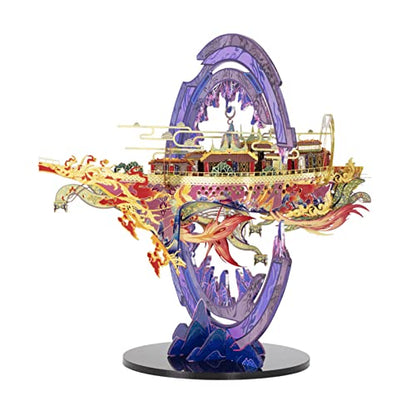 MU 3D Metal Puzzles for Adults Star Boat，Metal Model Kits Noah's Ark Building Miniature,Fairyland Landscape Architecture Building, DIY Sets Birthday New Year Xmas Gift - color: Star Boat