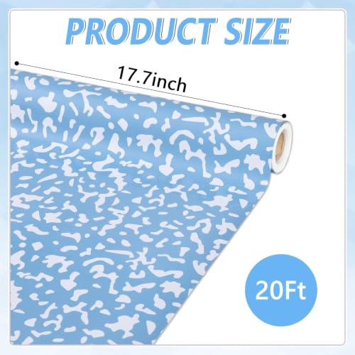 Composition Blue Bulletin Board Paper Roll Blue Dot Bulletin Board Background Paper Fade Resistant Classroom Decoration Poster for Art Craft DIY Projects Home Office Wall Party Supplies 17.7in x 20ft - style: Composition Blue