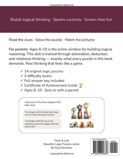 Think & Link: Logic Matching Puzzles for Kids That Build Real Reasoning Skills (Beautiful Logic Puzzles)