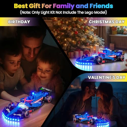 Upgraded Led Light Kit Compatible with Lego Visa Cash App RB VCARB 01 F1 Race Car Building Set, Lights Decoration Compatible with Lego 77246 (Model Not Included) - style: Classic Version 77246