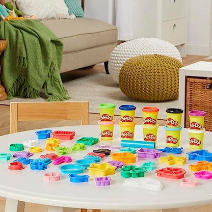 Play-Doh Holiday Set of Tools, 43 Accessories & 10 Modeling Compound Colors, Kids Toys, Holiday Arts and Crafts for Kids 3+ (Amazon Exclusive)