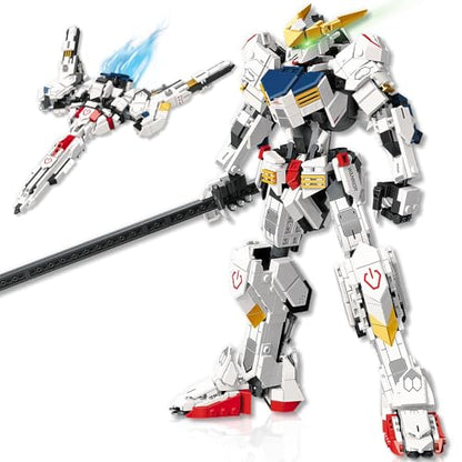 HIGH GODO Transforming Robot Building Set for Adults, 2 in 1 City Warrior Mech & Fighter Jet Building Toy, 952 Pieces Creative Gift Teens 14+ - color: White