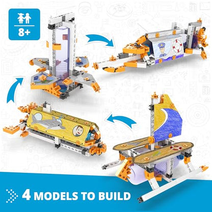 Engino STEAM Labs, How Buoyancy Works, STEAM Toys for Ages 8+, Construction Kit, STEM Project for Girls & Boys, Learning & Education Toys, Experiment & Art Activities (4 Models) - style: How buoyancy works?