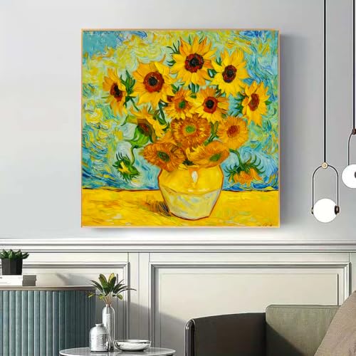 VeGuude Diamond Art Kits for Adults Sunflower Diamond Painting Kits 12*12In - color: DP04897