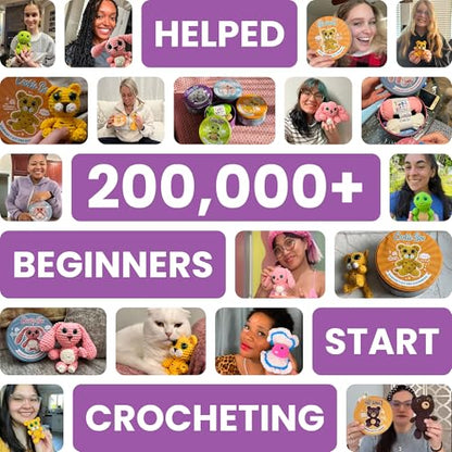 Cookie Box Crochet Kit for Beginners, Turtle Hugo - color: Green