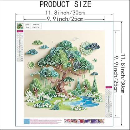 5D Diamond Art Kits for Adults,Tree Diamond Painting Kits 12 x 12 inch - color: SH6015