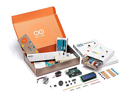 Official Arduino Starter Kit [K000007] - 12 DIY Projects with Electronic Components & English Projects Book - Original Kit from Italy