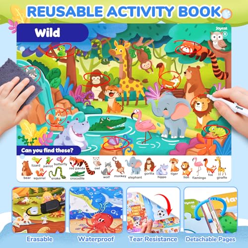 JoyCat Seek & Find Game Books - Preschool Learning Activity for 3-8 - style: 2. Seek & Find