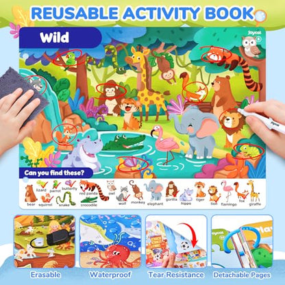 JoyCat Seek & Find Game Books - Preschool Learning Activity for 3-8 - style: 2. Seek & Find