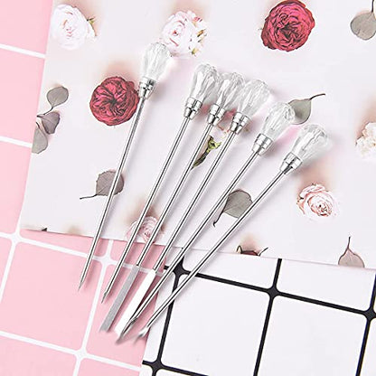 11 Pcs Resin Mold Tools Set Stirring Needle Spoon Tool Tweezers Precision Kit,Anti-Static Electronics Tweezers Set for Resin Art Crafts,Jewelry Making,DIY Silicone Epoxy Casting Resin Molds(White) - color: White & Black