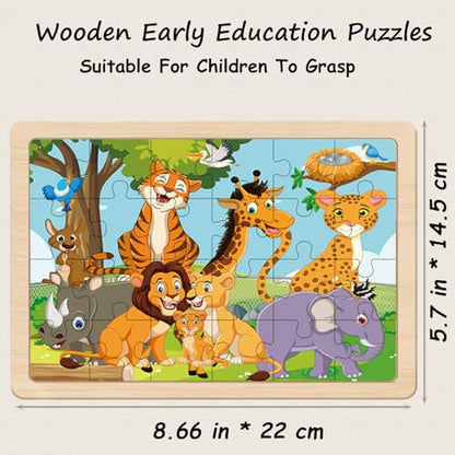 Puzzles for Kids Ages 4-6, 4 Packs 24 Piece - color: Kids Puzzles