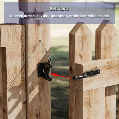 Fence Gate Kit Gate Hardware, 1 Set Anti Sag Gate Kit Heavy Duty No Sag, Anti Twist Gate Frame Corner Brackets Kit Withstand 150 lbs, Gate Hardware Kit for Wood Fence Gate - style: 1 Set