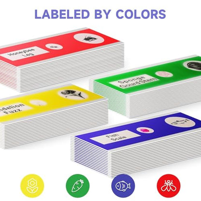 Jiusion 48Pcs Prepared Microscope Slides Specimen Set for Stereo Microscope - size: 48Pcs