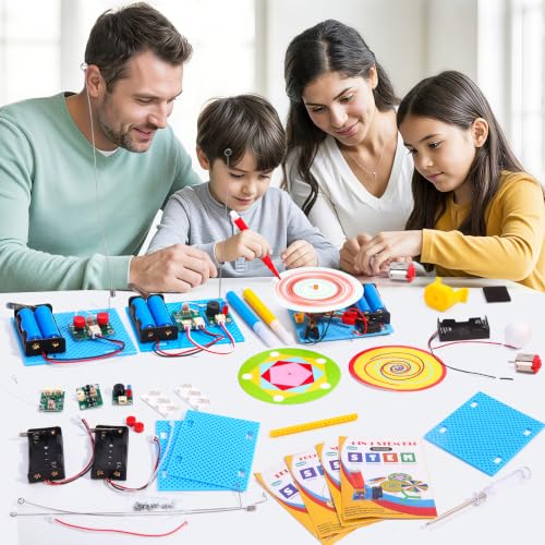 4 Set STEM Science Kits for Kids Age 8-12, Science Circuits Experiments