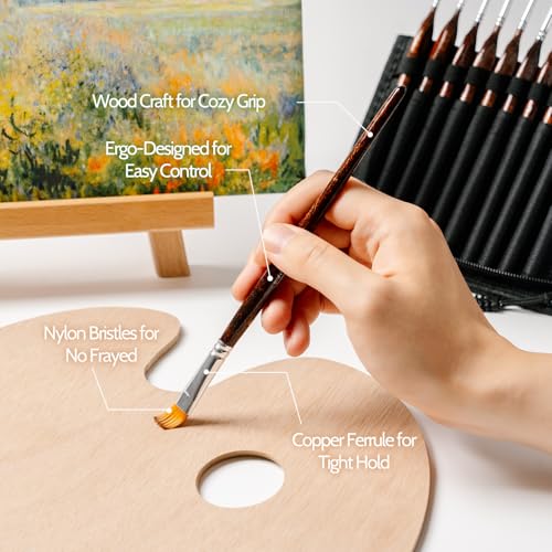 Miniature Paint Brushes Dry Brushes, 20 PCS Model Paint Brushes
