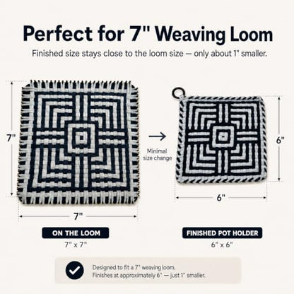 SOOHAOLISS 288PCS Cotton Loops for Potholders 7" with 12 Neutral Colors - color: 7‘’ 288pcs in 12 Neutral Colors