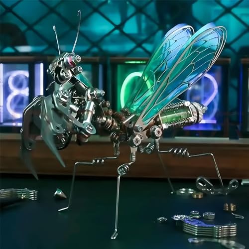 Adult 3D Metal Puzzle, Punk Mantis Metal Model Set，3D Puzzle Mechanical Insect Building Blocks, Fun DIY Assembly, high-end Men's Gifts. - color: Phantom Mantis