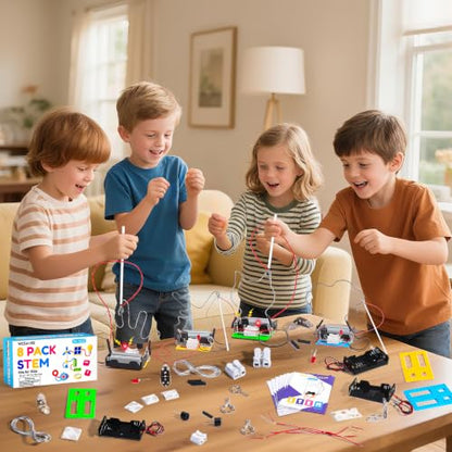 STEM Toy Science Kits, 8 Set Electric Circuit Boy Crafts for Kids Age 8-12