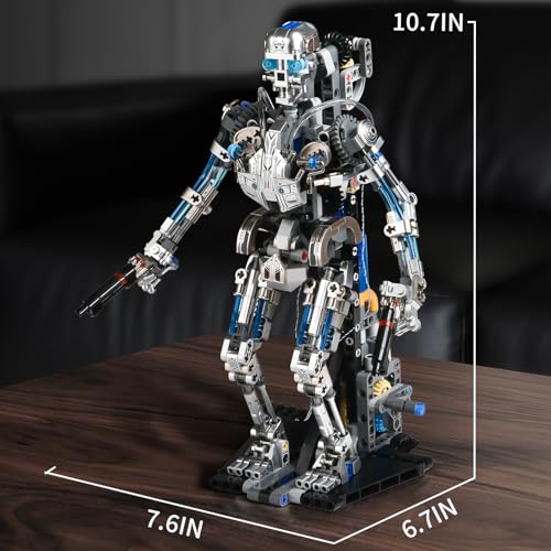 SATHIBI Mechanical Skull Robot Building Set for Adult,Horror Gothic Skull Alien Model for Home Office Decor,Halloween Skeleton Building Blocks Toys Gifts for Men Teens14+ - style: Mechanical Skull Robot