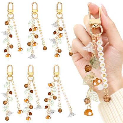Kenning 581pcs Mushroom Charms Keychain Making Kit DIY - style: Mushroom