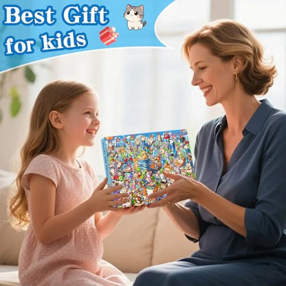 Puzzles for Kids Ages 6-8 8-10 - 200 Piece Puzzles - City Cats Puzzle - color: City Cat